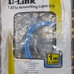 D-Link CAT5e 1M Blue Patch Cord UTP