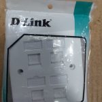 D-Link Face Plate 4 Quad with Shutter | White