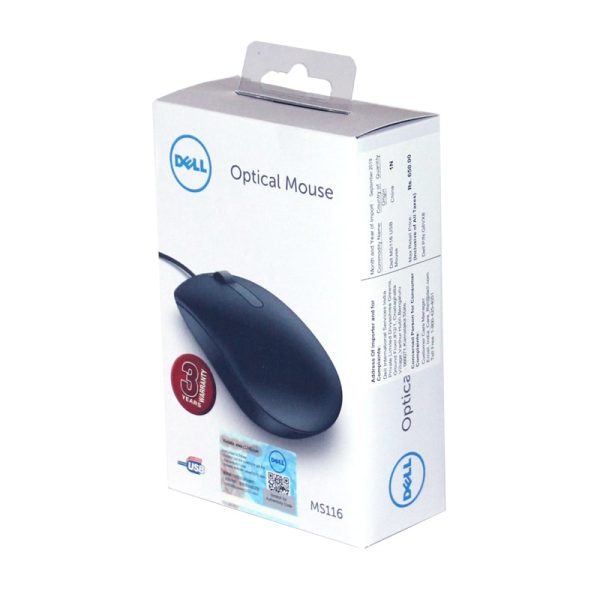 Dell USB Wired Mouse MS116 | 1Y Warranty