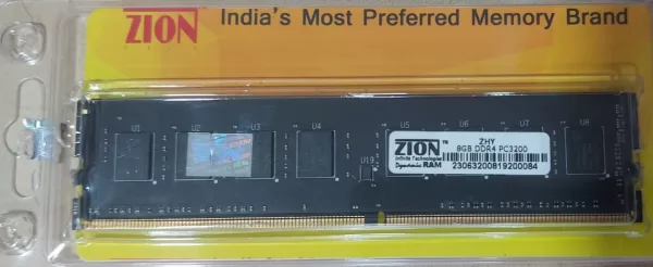 Zion 8GB DDR4 RAM 3200MHz