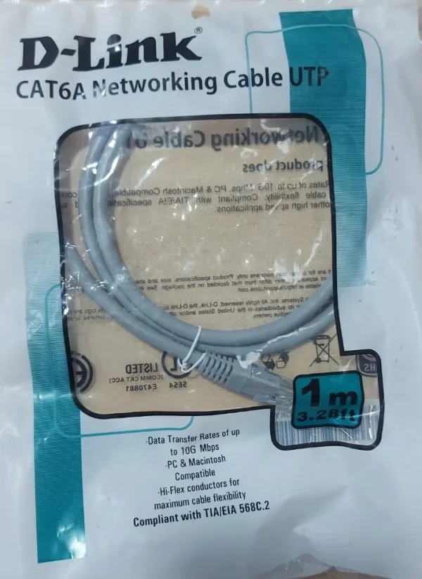 D-Link CAT6A Patch Cord 1 meter