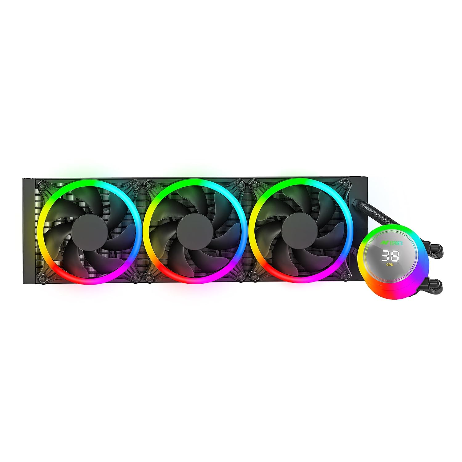 71N8KCcVmwL._SL1500_ Ant ICE Chroma-360 ARGB CPU Liquid Cooler 1
