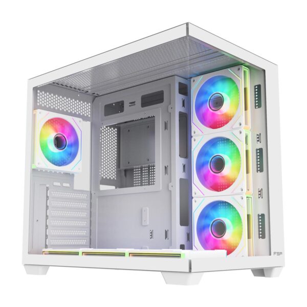 FSP M341 White Gaming Cabinet 4FAN
