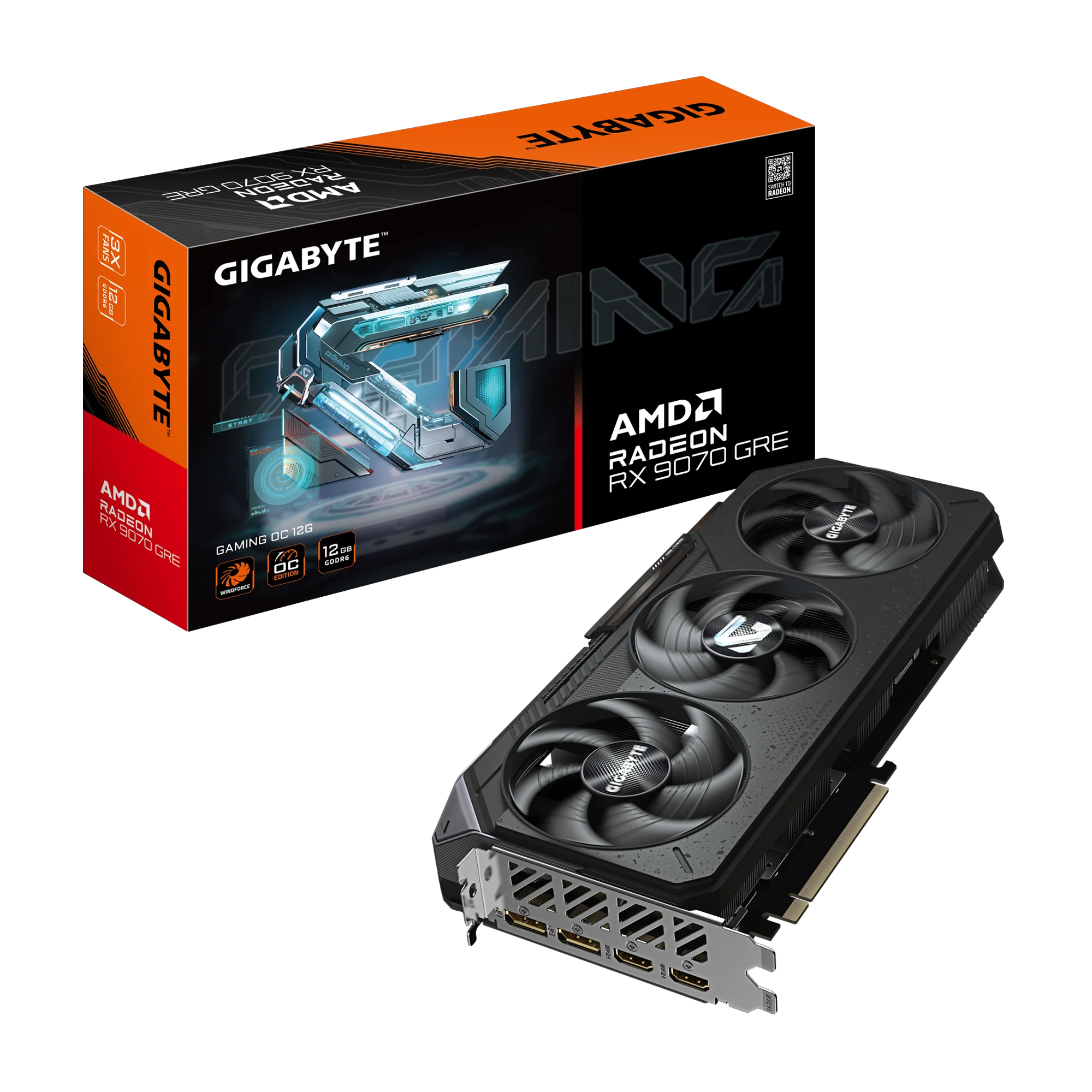 Radeon™ RX 9070 GRE GAMING OC 12G_01 Gigabyte Radeon RX 9070 GRE Gaming OC 12GB 1