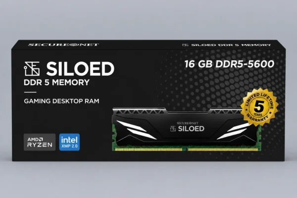 Securenet 16GB SILOED DDR5 DESKTOP RAM 5600MHz